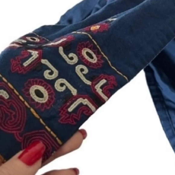 CHINYERE Indian Pakistani Embroidered Cotton Formal Kurta Dress Size S - Picture 5 of 9